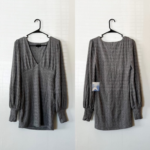 NWT MAJORELLE Lucie Mini Dress in Heather Grey - Picture 2 of 9